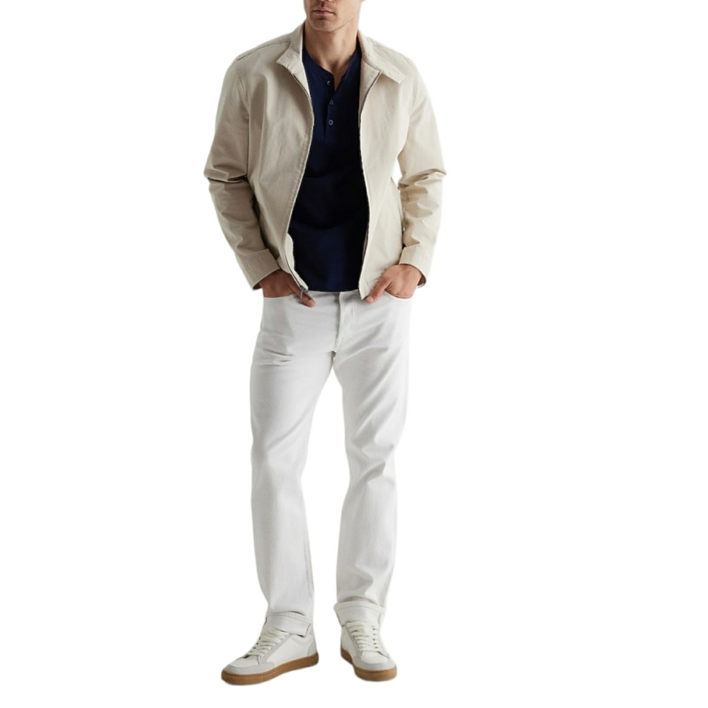 Express Selvedge Denim Slim Straight Jeans Mens 28x30 White Cotton Denim - Picture 4 of 13